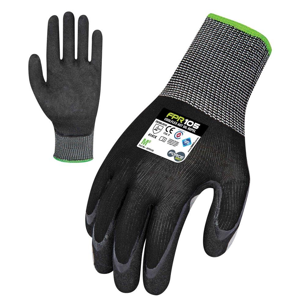 Force360 Coolflex Agt Oil Repel Nitrile Glove 1