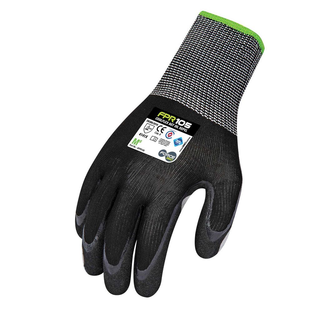 Force360 Coolflex Agt Oil Repel Nitrile Glove 2