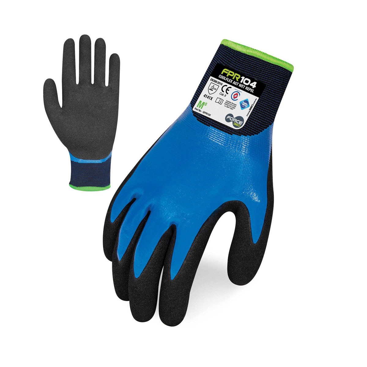 Force360 Coolflex Agt Wet Repel Glove 1