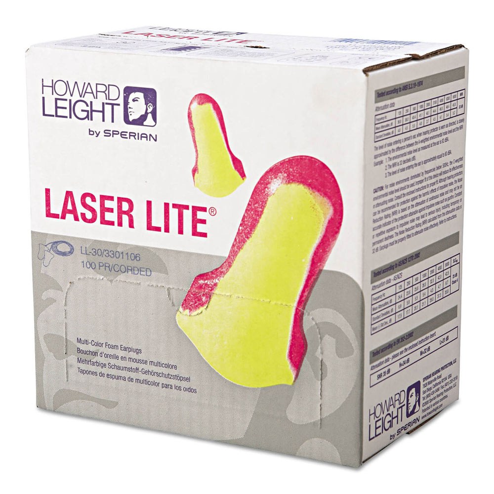 Laser Lite Corded Ear Plugs Box