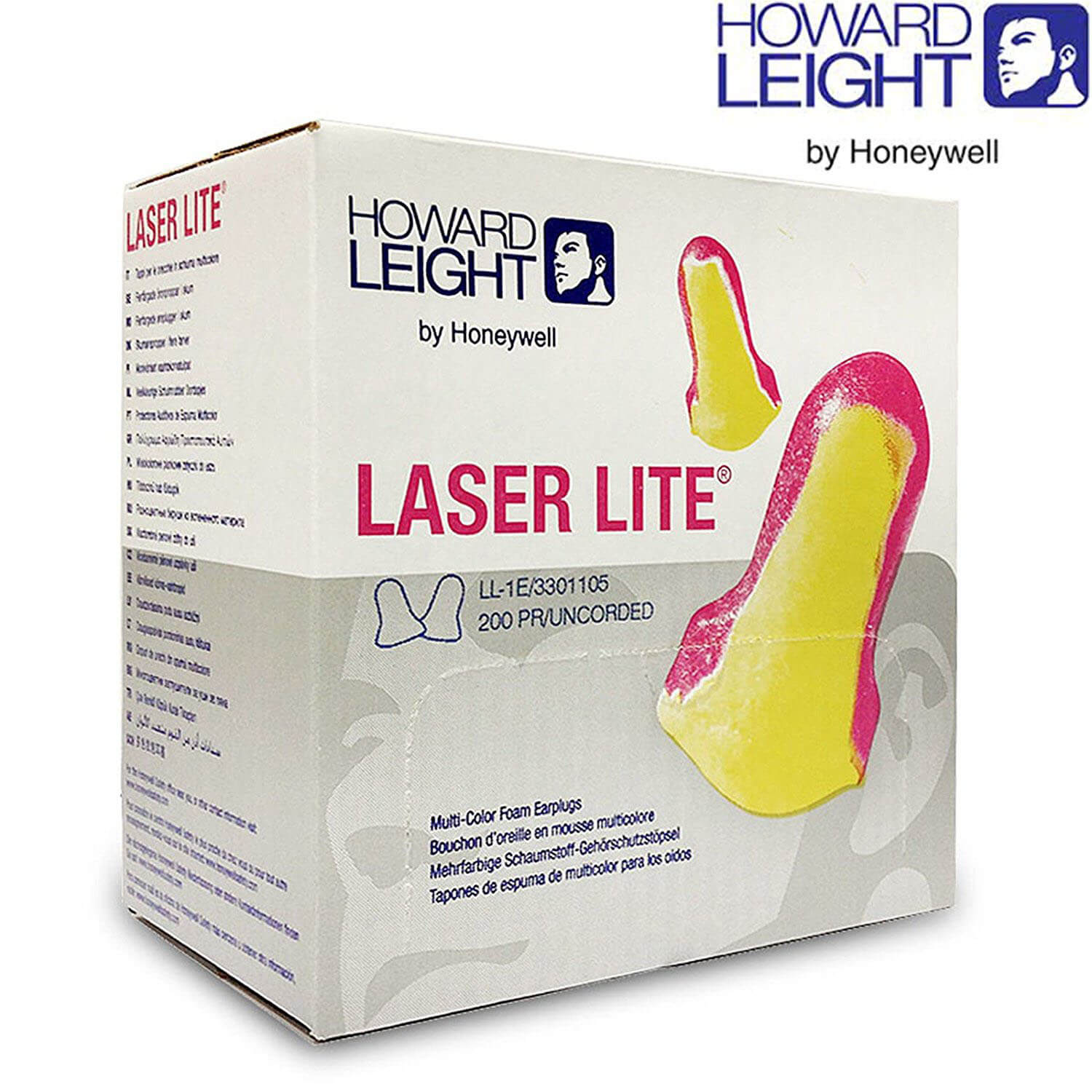 Laser Lite Uncorded Earplugs Box