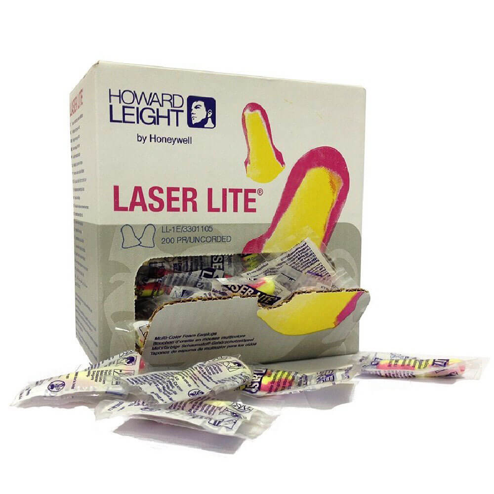 Laser Lite Uncorded Earplugs Box Open