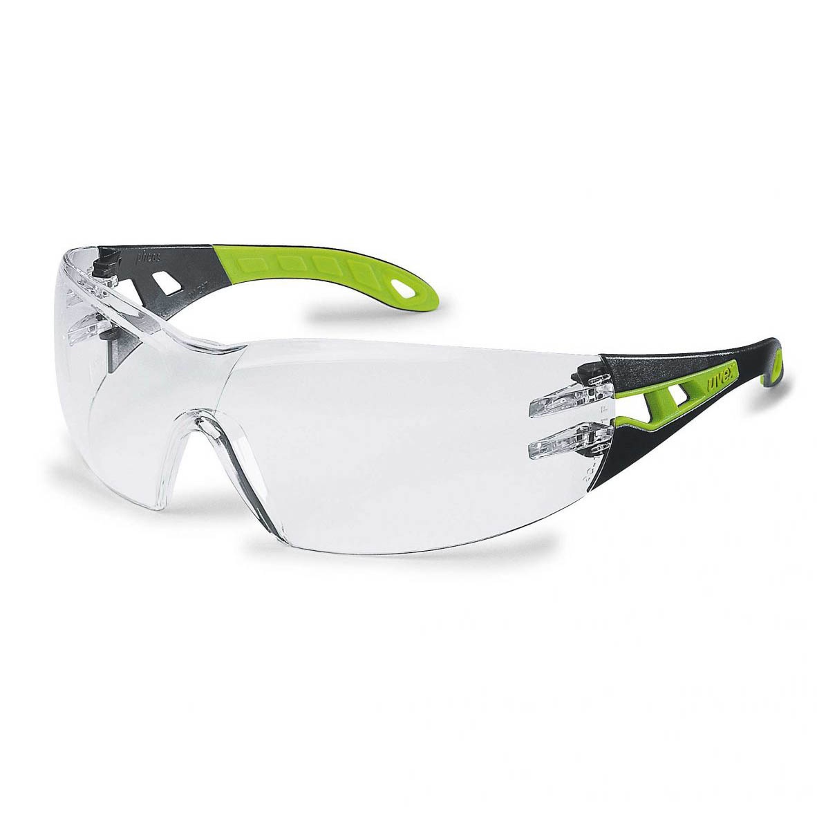 Uvex Pheos Safety Glasses Clear Green